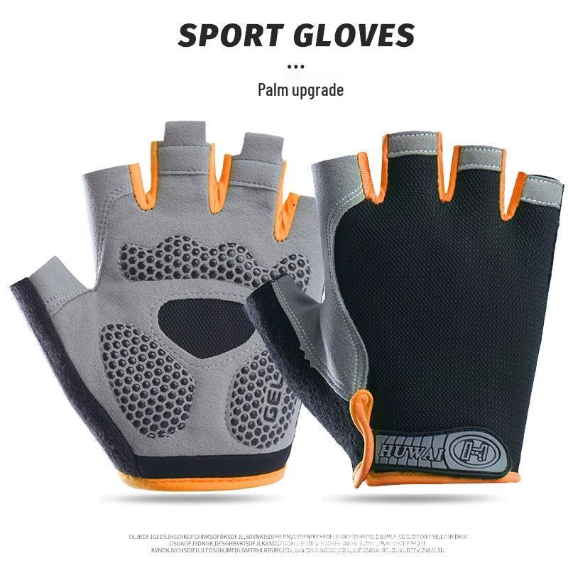 Unisex Anti-Slip Breathable Half-Finger Fitness Gloves for Yoga & Dumbbell Workouts