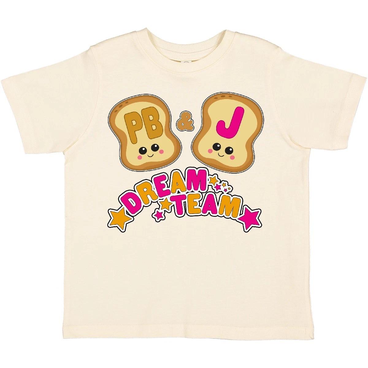 Inktastic Dream Team Peanut Butter And Jelly Toddler T-Shirt Food Humor Pb & J 160