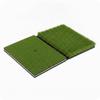Foldable Golf Hitting Mat Tee Hole Dual Turf Layered Base Practice Tool