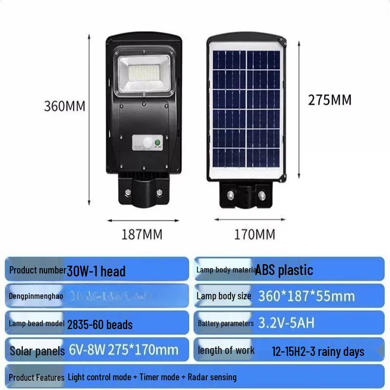 Li Shi 30W Integrated Solar Motion Sensor Street Light