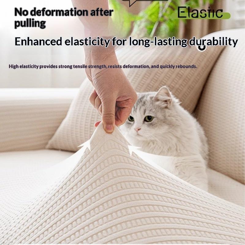 Sofa Cover Elastic For Living Room Home Jacquard Stretch Slipcovers Corner Couch Covers 1/2/3/4 Seater L Shape Free Shopping