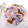 1pc Dachshund Floral Illustration Umbrella with Plastic Handle,Suitable for All Seasons Home Travel Outdoor Umbrellaptys31018