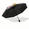 Winnie the Pooh, Tigger Automatic Opening and Closing Umbrella, Compact Travel Umbrella, Lightweight and Portable, Suitable for Beach Commut
