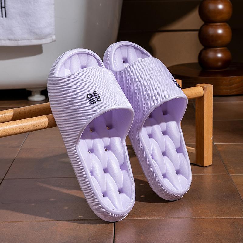 Summer water leakage cool slippers women quick drying non-slip bathroom bath home slippers men wear sandals outside