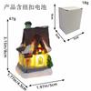 Jingchen new Christmas decorations resin hut colorful luminous house tabletop ornament