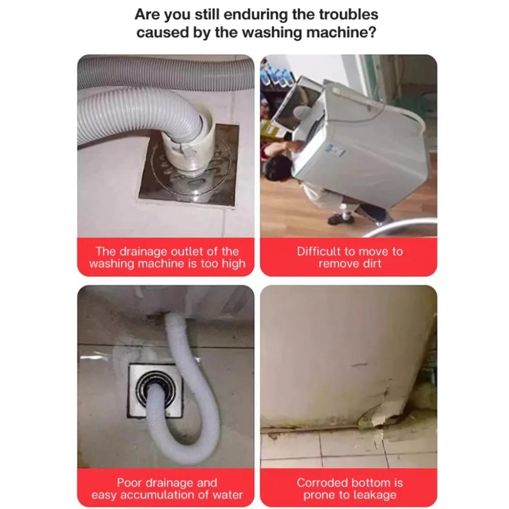 Multi-Functional Washing Machine Base Adjustable Load-Bearing Reinforcement Dryer Stand Refrigerator Lifting Base