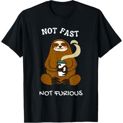 Lazy Sloth Not Fast Not Furious Cute Sloth Lover T-Shirt
