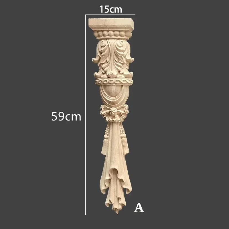 Dropshipping  classic Roman column solid carved carving decoration Chinese stud beam support beam furniture fireplace cabinet