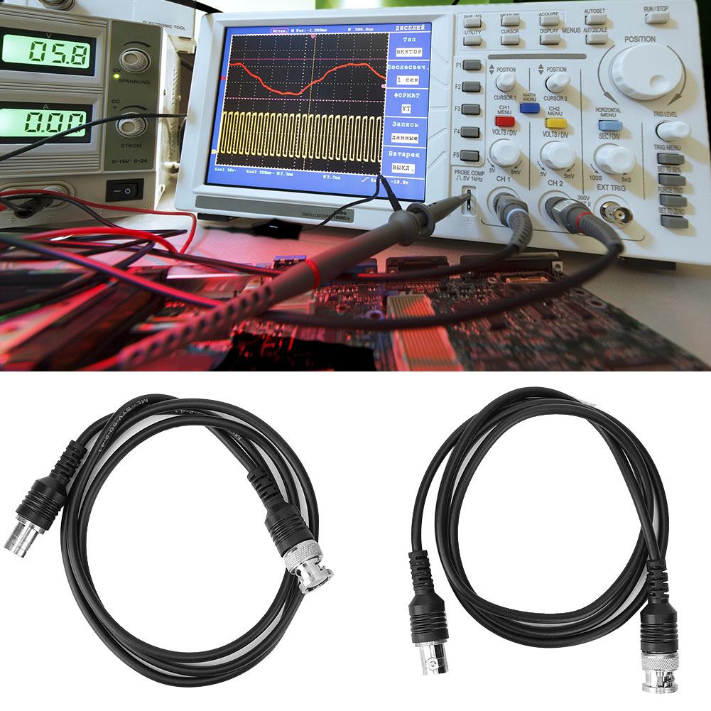 2pcs BNC Coaxial Extension Cable Male to Female Head Connector for Oscilloscope BNC Extension Cable