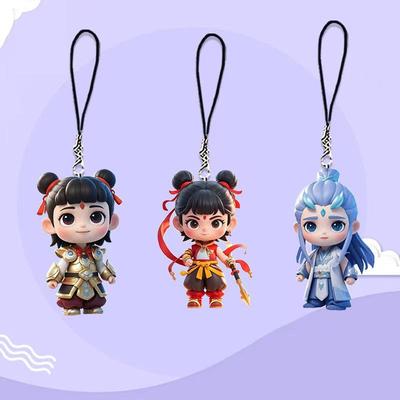 1pc Car Pendant 2D Nezha Anime Fun Surrounding Acrylic Car Pendant High Beauty Pendant Car Supplies