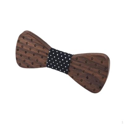 Boys Bowtie Novelty Gift Decor Wooden Bow Tie for Dinners Wedding Business Prom