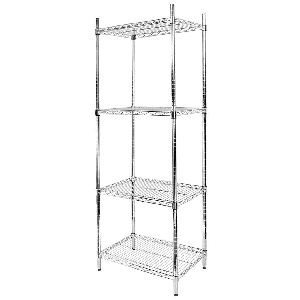 Chrome-plated catering rack Mega-M 4-shelf H-180 L-60 G-45 N