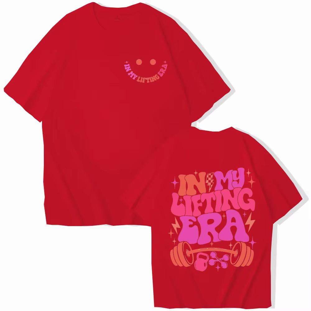 2026 Sommer Sei Glücklich Hebe Schwer T-Shirt Für Unisex Lustiges Trainings Gewichtheben Grafik Oberteile Fitnessstudio Kurzarm T-Shirts