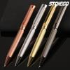 STONEGO Metal Ballpoint Pen, Retractable Signature Pen Crest Style Metal Housing Black Ink Medium Point 1.0mm