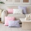 Cartoon Bunny Throw Pillowcase Soft Square Cushion Cover Cute Pillowslip  Sofa Living Room