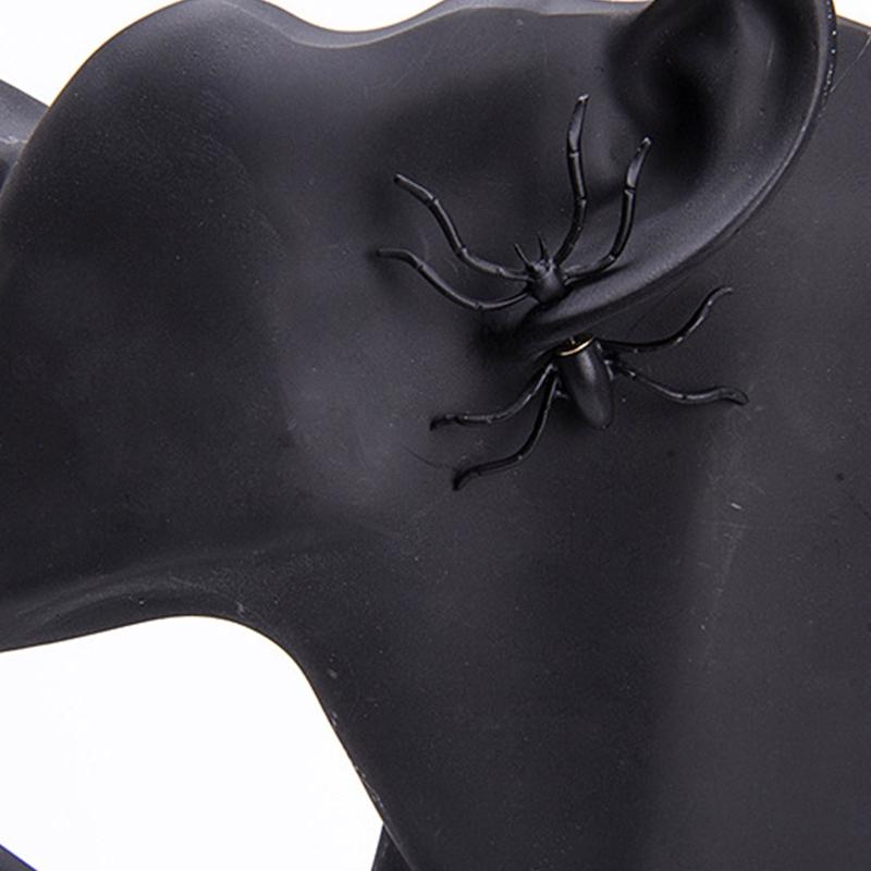 Spider Earrings Studs Halloween Earrings  Girls Punk Earrings Hypoallergenic Alloy  Earrings Party Jewelry