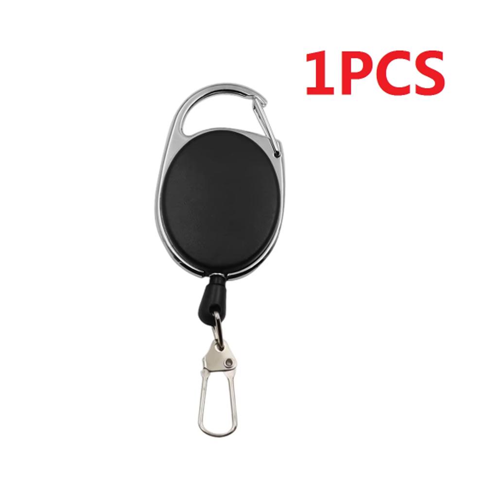 

Elastic Key Chain Fly Fishing Retractor Tools Extractor Keeper Retractable Key Chain Zinc Alloy Key Rings