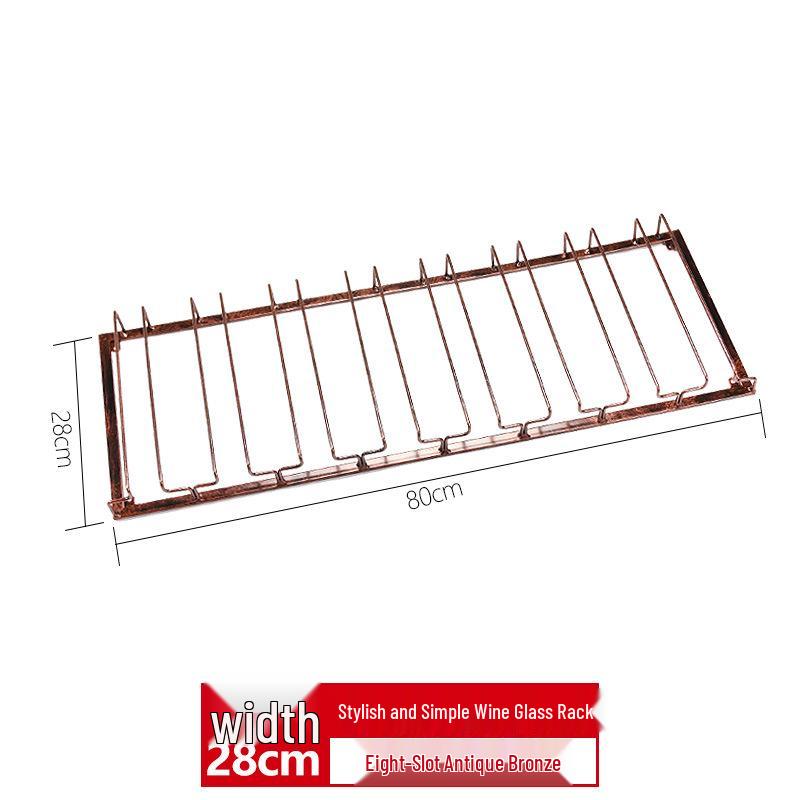 Upside-Down Red Wine Glass Rack for Hanging in Cabinets