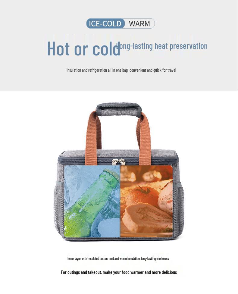 Vylepšená vodotěsná izolovaná taška na oběd z hliníkové fólie se silným uchem