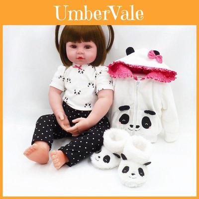 24-inch Newborn Doll Real Lifelike Silicone Reborn Baby Dolls For Toddlers Perfect Gift