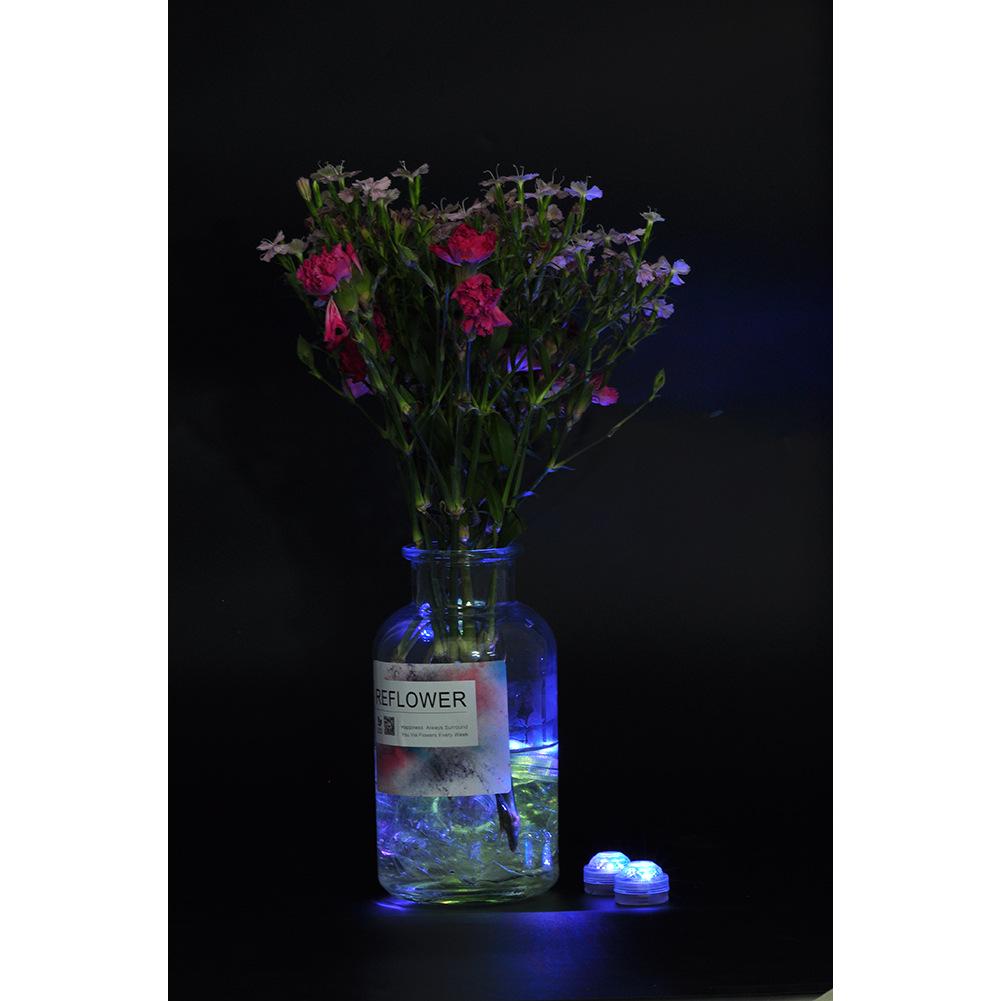 Remote-Control LED Underwater Light Set: 3CM Diamond Rotary, Multi-Color, Waterproof, 12-Pack