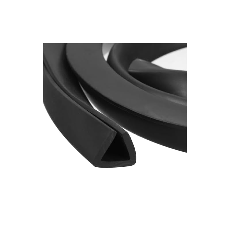 uxcell Corner Guard Corner Cushion U-shaped Edge Banding Flat Angle Approx. 2M Length Fits Edge Thickness 9.5mm-10mm Width 14mm Height 12mm Rubber