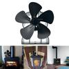 Vnitřní topné řešení Hliníkový teplem aktivovaný 5lopatkový ventilátor pro kamna na dřevo, krby, kamna, Zlepšuje distribuci tepla