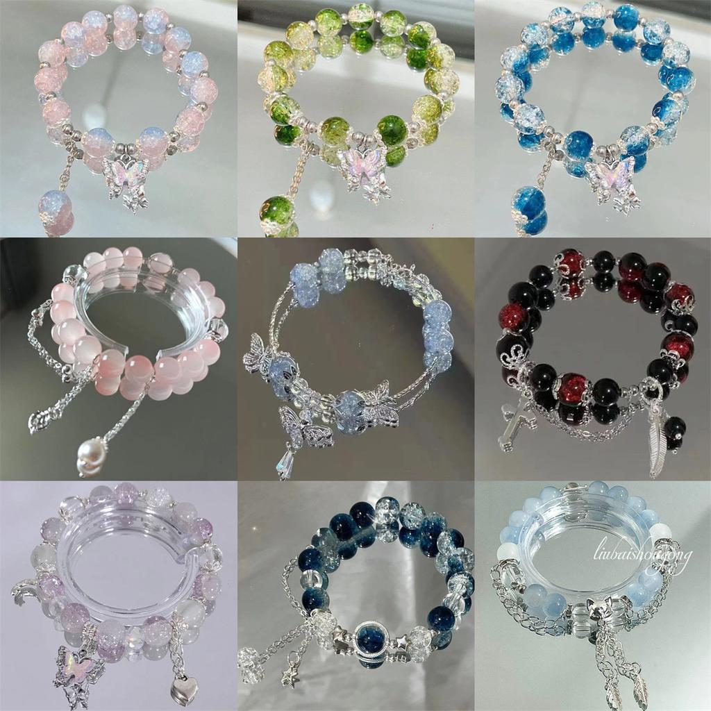 Sweet Style Woman Bracelet Personalized Charm Garden Beads Resin Material Bracelet Birthday Party Gift Exquisite Accessories