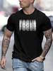 FOCUS Mens Tshirt Optical Illusion Graphic Casual Cotton Short Sleeve Tops Summer Streetwear