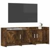 TV Cabinet 130 x 33 x 47 cm Smoked Oak Particleboard