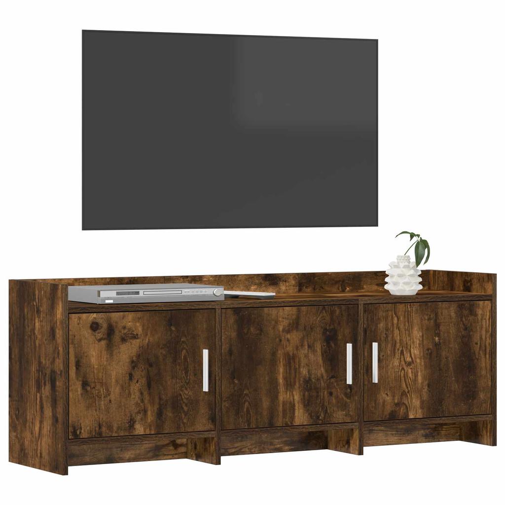 TV Cabinet 130 x 33 x 47 cm Smoked Oak Particleboard