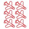100pcs Airplane Shaped Paper Clips Rust Prevention Plating Process Cute Paper Clip for Scrapbooking Card Making