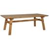 Table De Salle À Manger - HOME ESPRIT - Marron Naturel - Bois Massif - 220 X 100 Cm - Rectangulaire