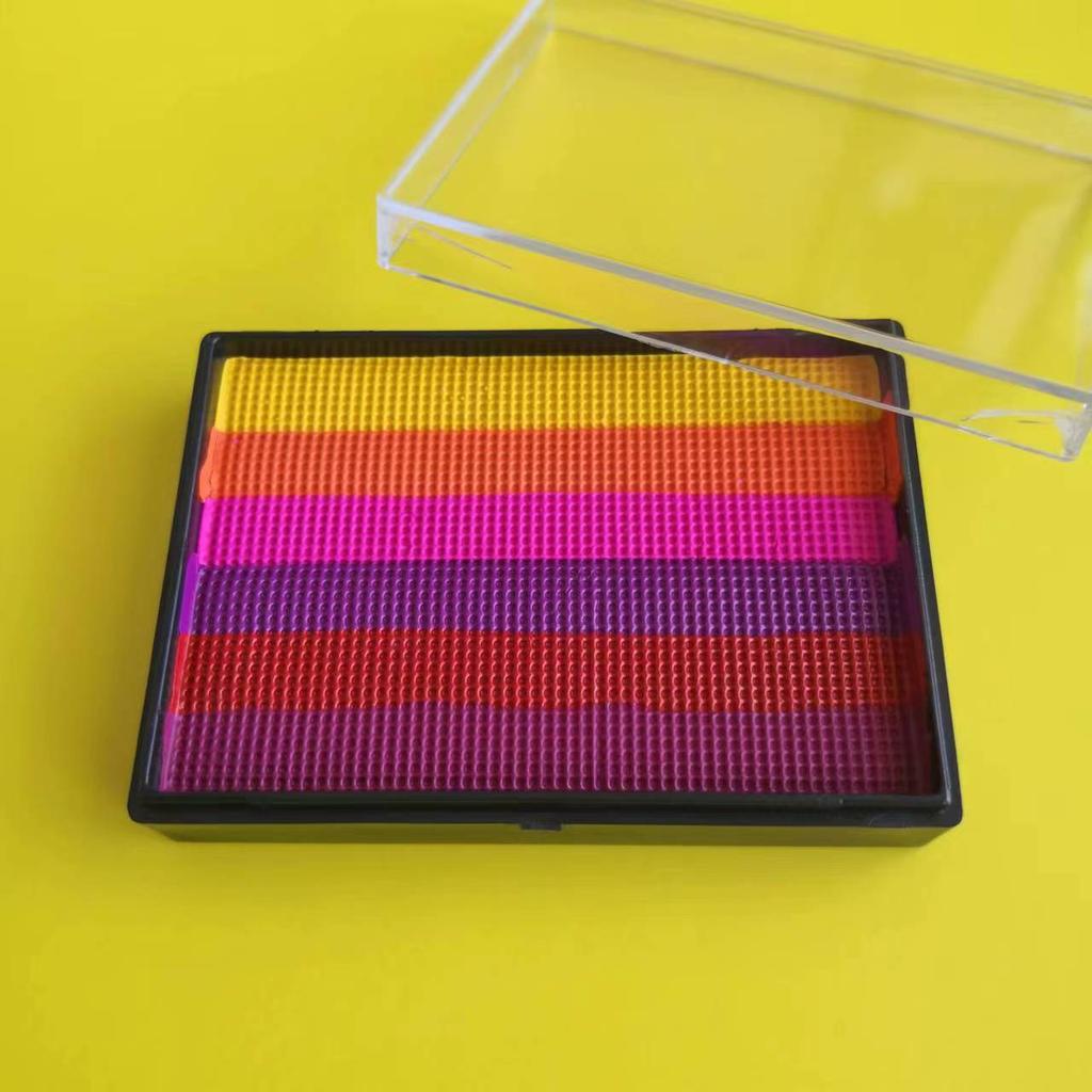 50g Split Cake Rainbow Face Paint Water Based UV Neon Pastel Aqua Liner For Kids Carnival Holiday DIY Makeup