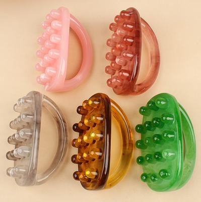 Resin Meridian Massage Brush Universal for The Whole Body Head Scalp Massage Comb Abdominal Pulse Brush Leg Scraping Comb