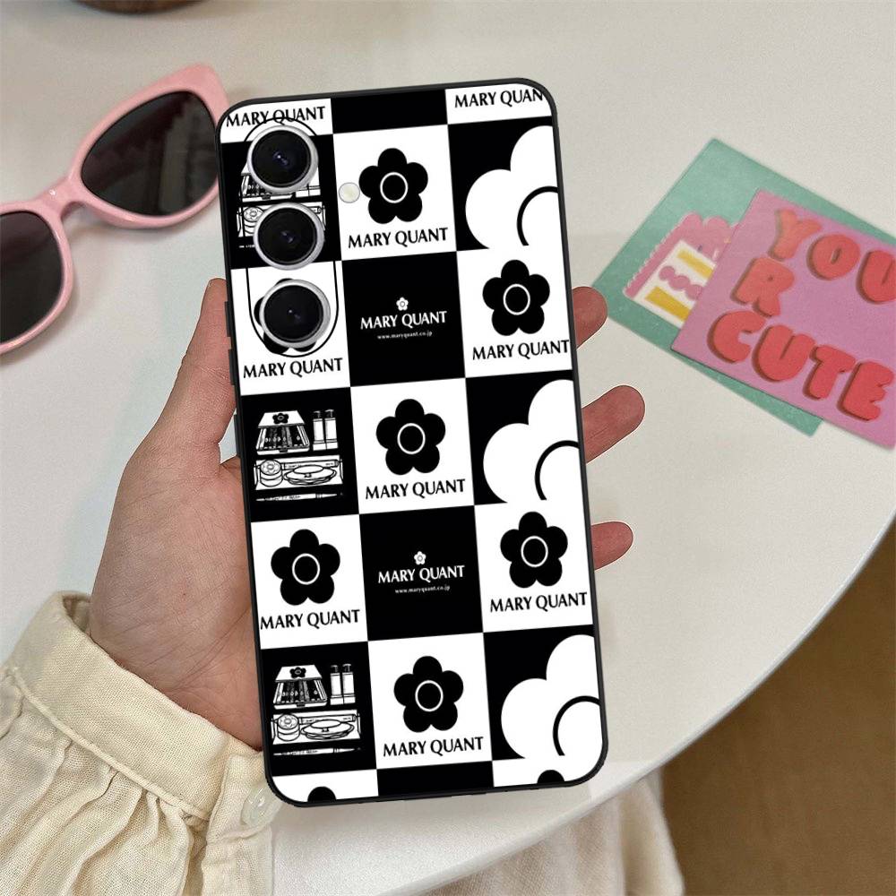 Fashion M-Mary Q-Quant Phone Case For Samsung S 24 Fe 25 Ultra Plus 20 Lite 21 30 22 23 24 22 Ultra 5G Fundas
