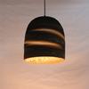 Vintage Nordic Corrugated Paper Round Shade Cord E27 Hanging Lamp Indoor Decoration Brown Pendant Light Fixture Restaurant