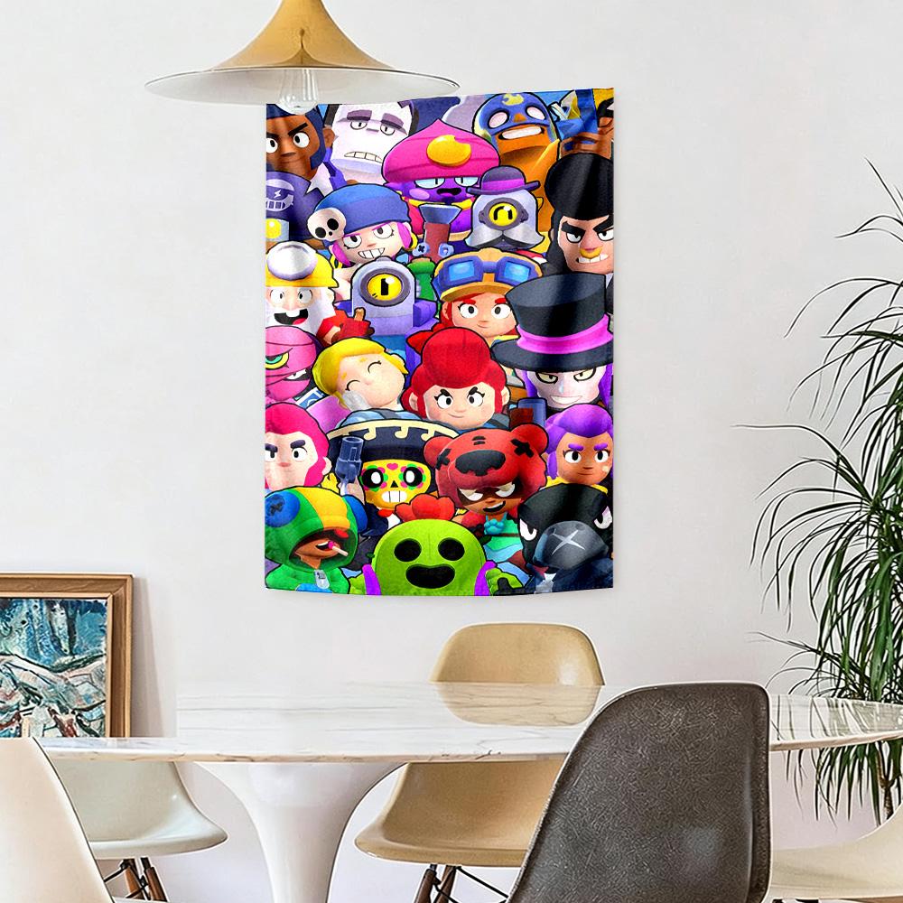 Brawl Stars Boho Wall Tapestry Rustic Farmhouse Ideal for Reading Corner Balcony Dorm Wall Versatile Decor Gallery Wall Gift for Birthday