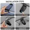 Stable Car Sunglasses Clip Shock-proof Card Ticket Holder Portable Car Sunglasses Holder  Sun Visor
