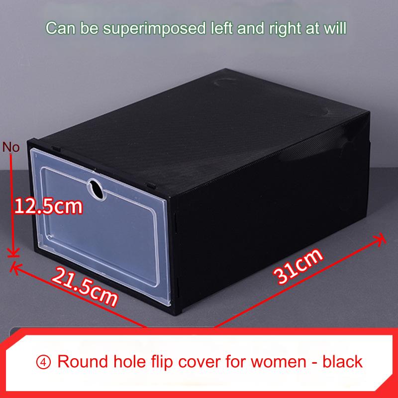 Shoe Organizer Stackable Shoe Storage Boxes Drawer Type Front Opening Shoe Rack Organizer Cabinet Shoes Container Thick Plastic