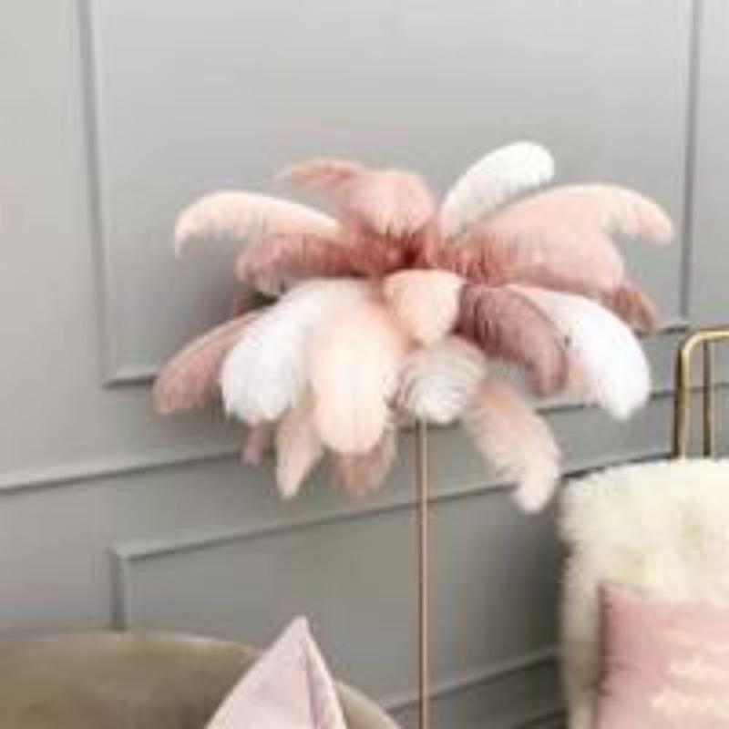 10 Stück 20-25cm Elegante Straußenfedern Große Flauschige Federn für Hochzeitsfeier Hauszimmer DIY Dekorationen