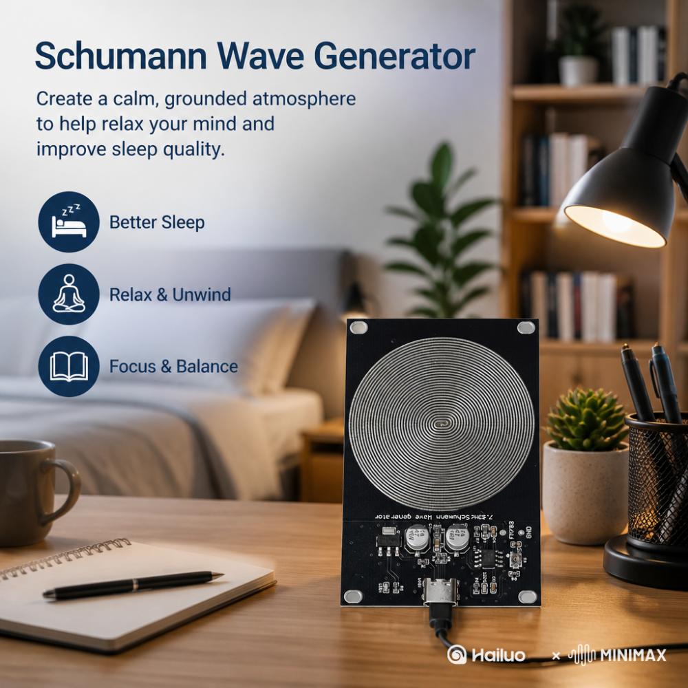 DC 5V 7.83HZ Schumann Wave Generator Extremely Low Frequency Pulse Generator Type-C Interface Signal processing module