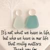 Heart-Shaped Sea Glass Friendship Decor Heart Keepsake Christmas Ornament for Xmas Tree Hanging Sea Glass Art for Best Friends