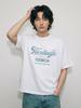 HANGTEN Unisex Front Lettering Short Sleeve T-Shirt_001(10570-031-419-31)
