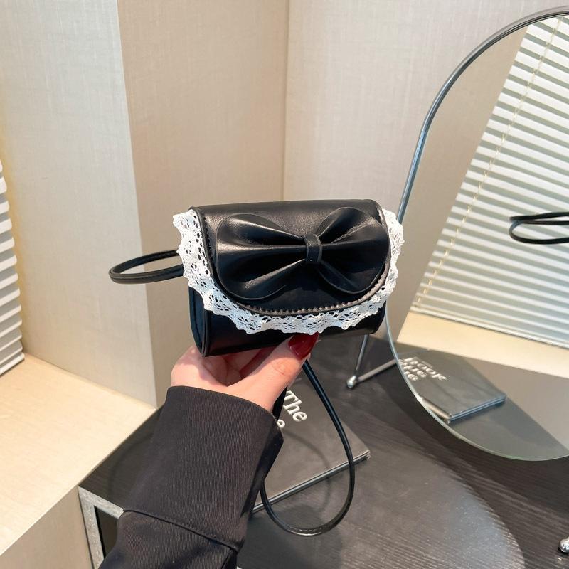Niche Mini Handbag Bag Women's New Korean Version Fresh and Sweet Lace Shoulder Messenger Bag Fashionable Versatile Small Bag