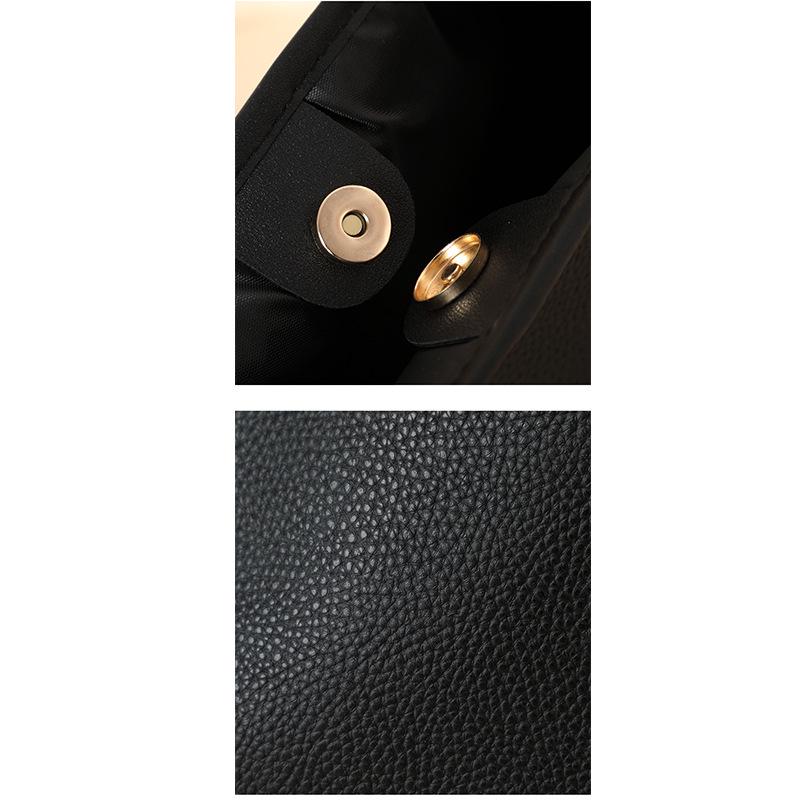 Fashionable Large Capacity Tote Bag with Lychee Pattern and Scarf Decoration - Solid Color Women's Shoulder Bag, 2024 Edition