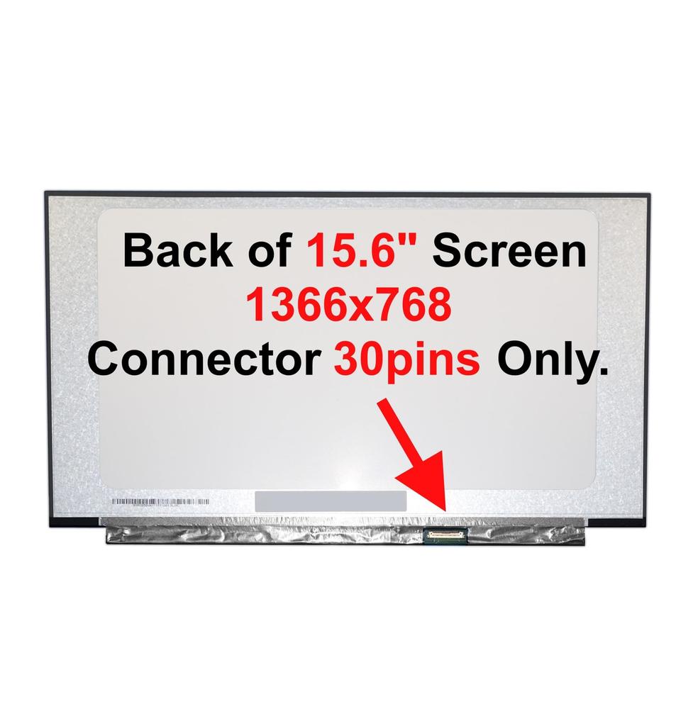 FULLCOM Replacement LCD Panel for Compatible Screen Models PAVILION 15 Inspiron 15 Series New Version Replacement 1366x768 Laptop No Screw 15.6"