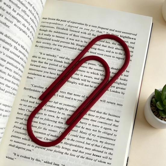 3D Printed Giant Paper Clip, Large Paper Clip Shape Bookmark, Extra Big Paperclip Book Marker Decoration, Gift for Reading Lovers