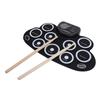 9 Pads Electronic Drum Set Rechargeable Built in Speaker Portable Foldable Electronic Practice Drum