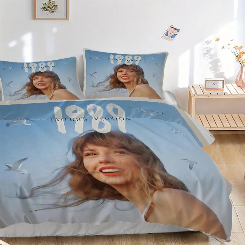 3Pcs Taylor Swift'S '89 Album Cover Bedding Sets For All Sizes New 3D Printed Bed Cover Comforter Duvet Cover Pillowcase Bedroom Decoration